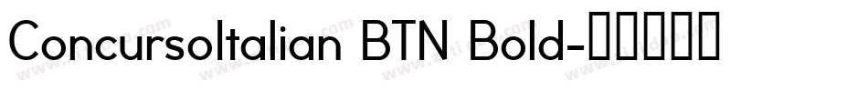 ConcursoItalian BTN Bold字体转换